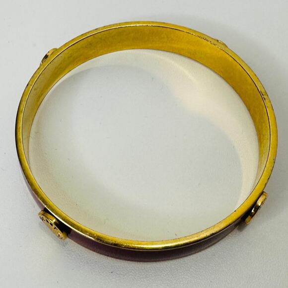 Victoria's Secret Purple & Gold Bangle Monogram Bracelet - Picture 4 of 15